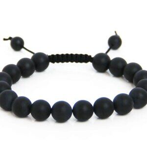 Handmade Lava Bead Bracelet: Natural Stone Adjustable Bracelet - NEW - BUNCLE